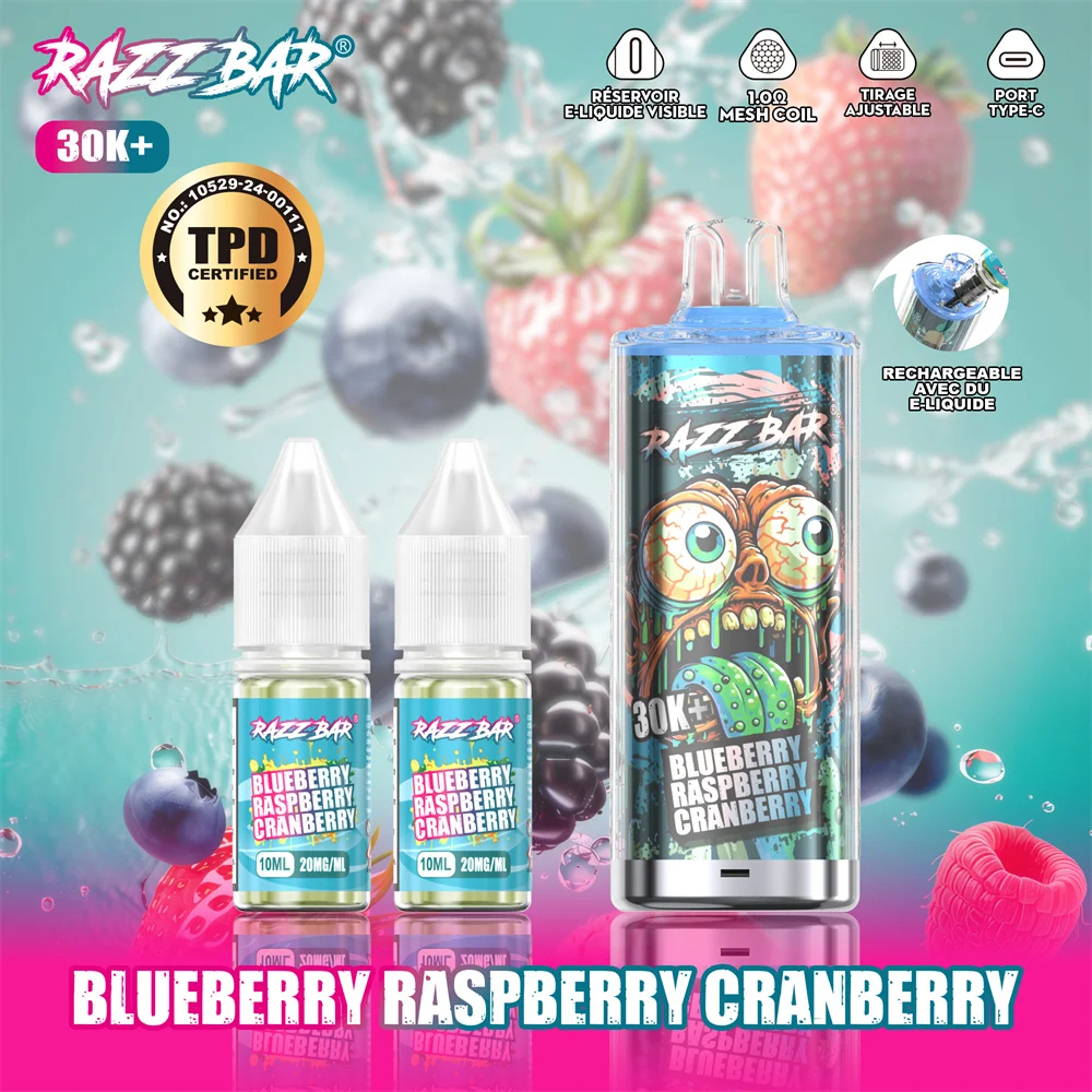 Razz Bar 30K+ Disposable Vape (2%, 30000 Puffs)