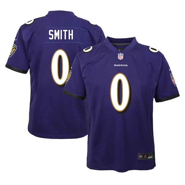 Roquan Smith Baltimore Ravens Nike Youth Team Player Game Jersey - Purple