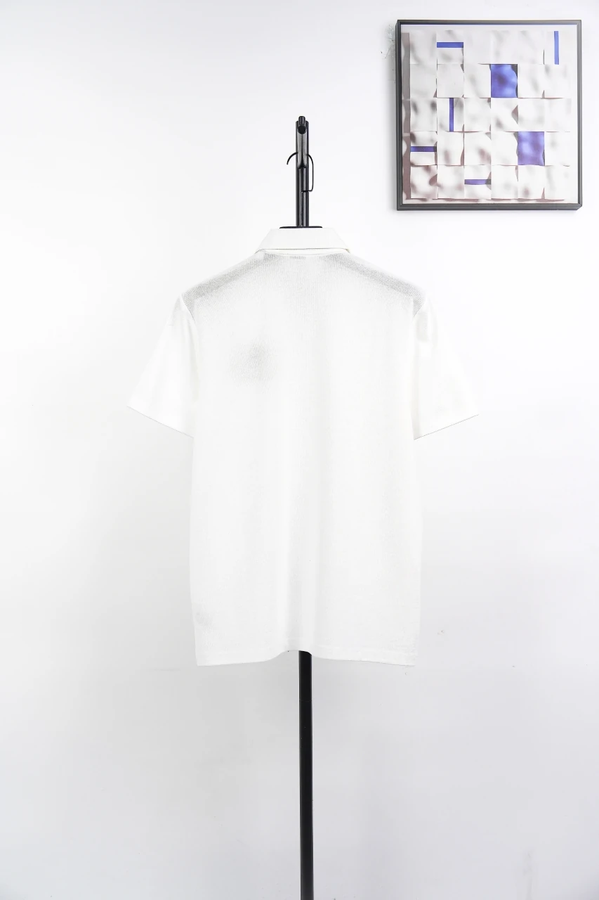 Burberry White Chain Check Equestrian Knight Polo Shirt product photo from LabelPicks