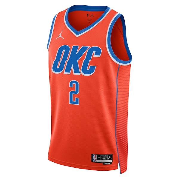 Shai Gilgeous-Alexander Oklahoma City Thunder Jordan Brand Youth Unisex Swingman Jersey - Statement Edition - Orange