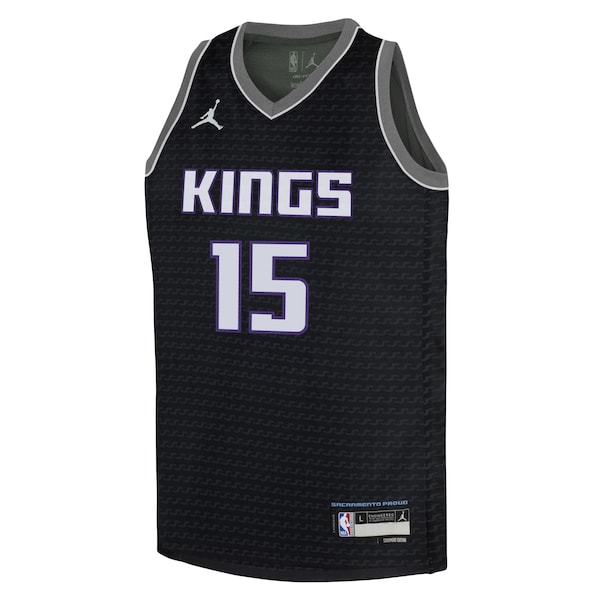Davion Mitchell Sacramento Kings Jordan Brand Youth Swingman Jersey - Statement Edition - Black