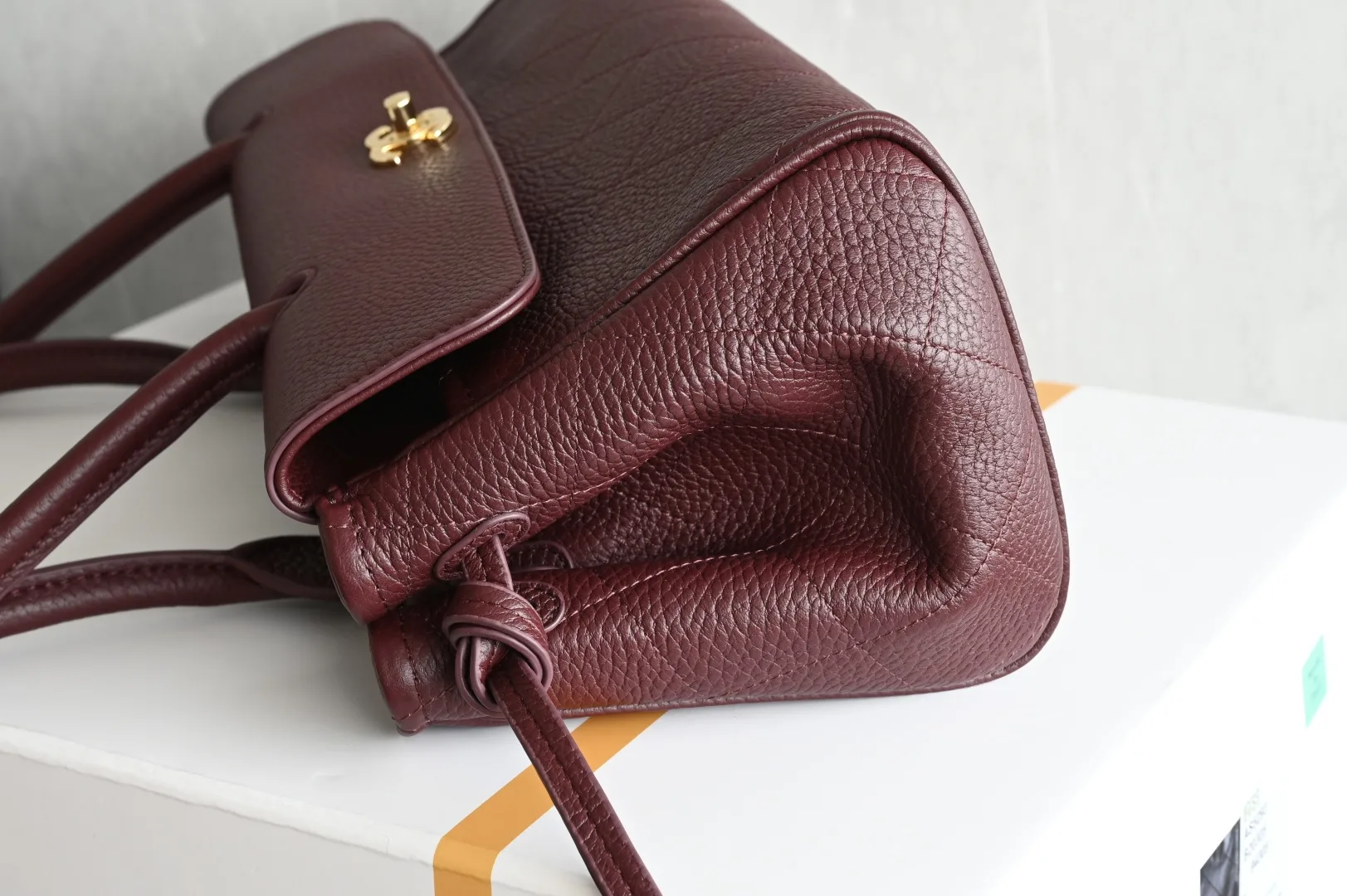 Chanel Burgundy Calfskin Top Handle Bag product photo from LabelPicks