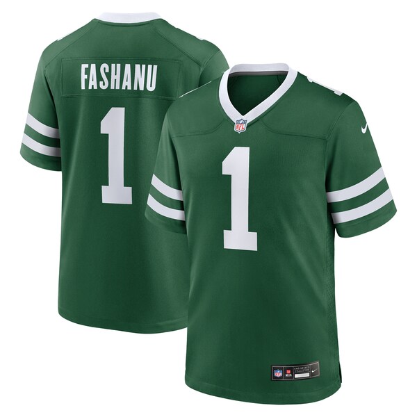 Olu Fashanu New York Jets Nike 2024 NFL Draft First Round Pick Player Game Jersey - Gotham Green