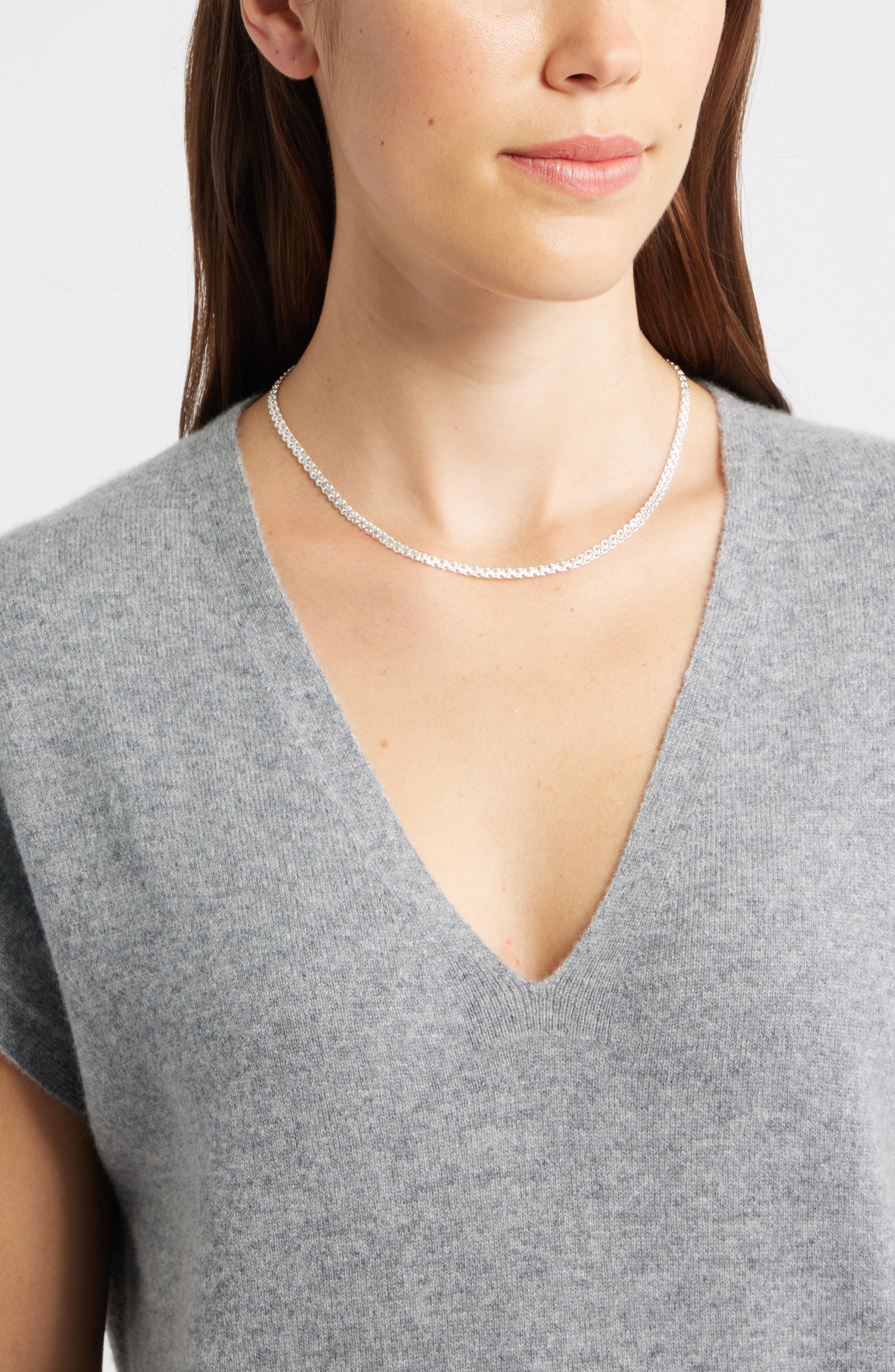 Nordstrom Demi Fine Woven Chain Necklace