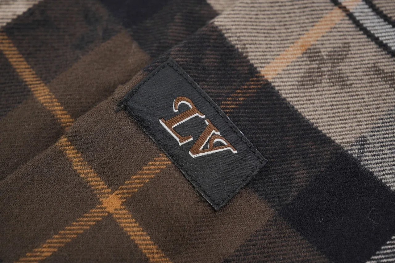Louis Vuitton Brown Black Check Monogram Flannel Shirt product photo from LabelPicks