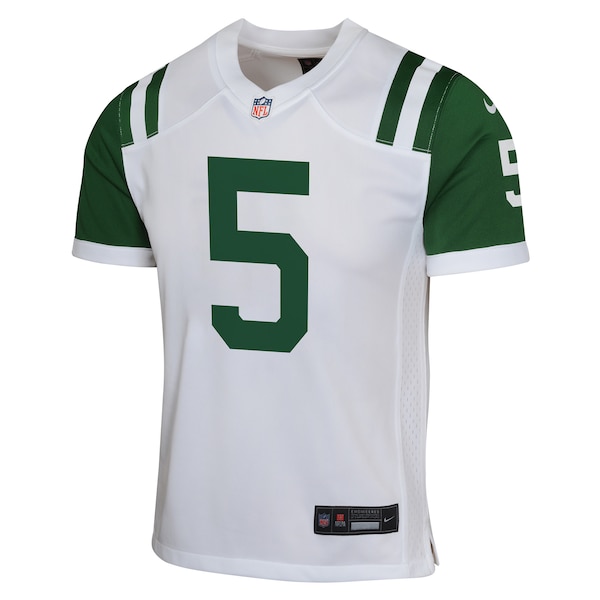 Garrett Wilson New York Jets Nike Youth Classic Alternate Game Jersey - White