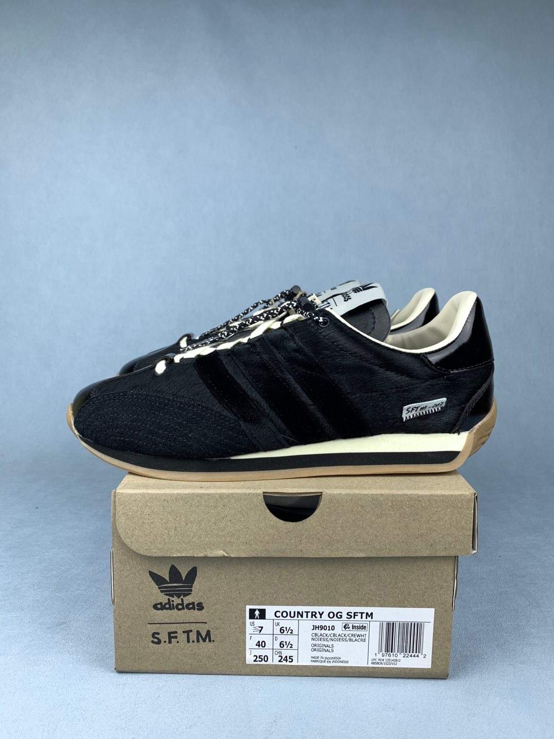 Song for the Mute x adidas Country OG Black Shoes