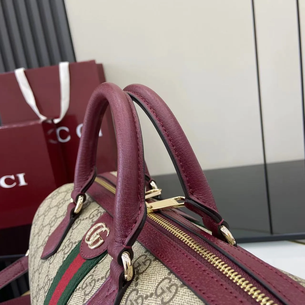 Gucci Brown Ophidia Top Handle Bag product photo from LabelPicks