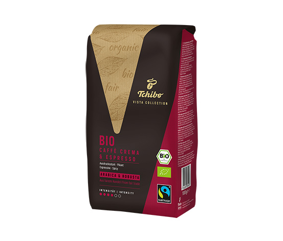 Tchibo Vista Collection - Bio Caffè Crema & Espresso 1kg - Ganze Bohne