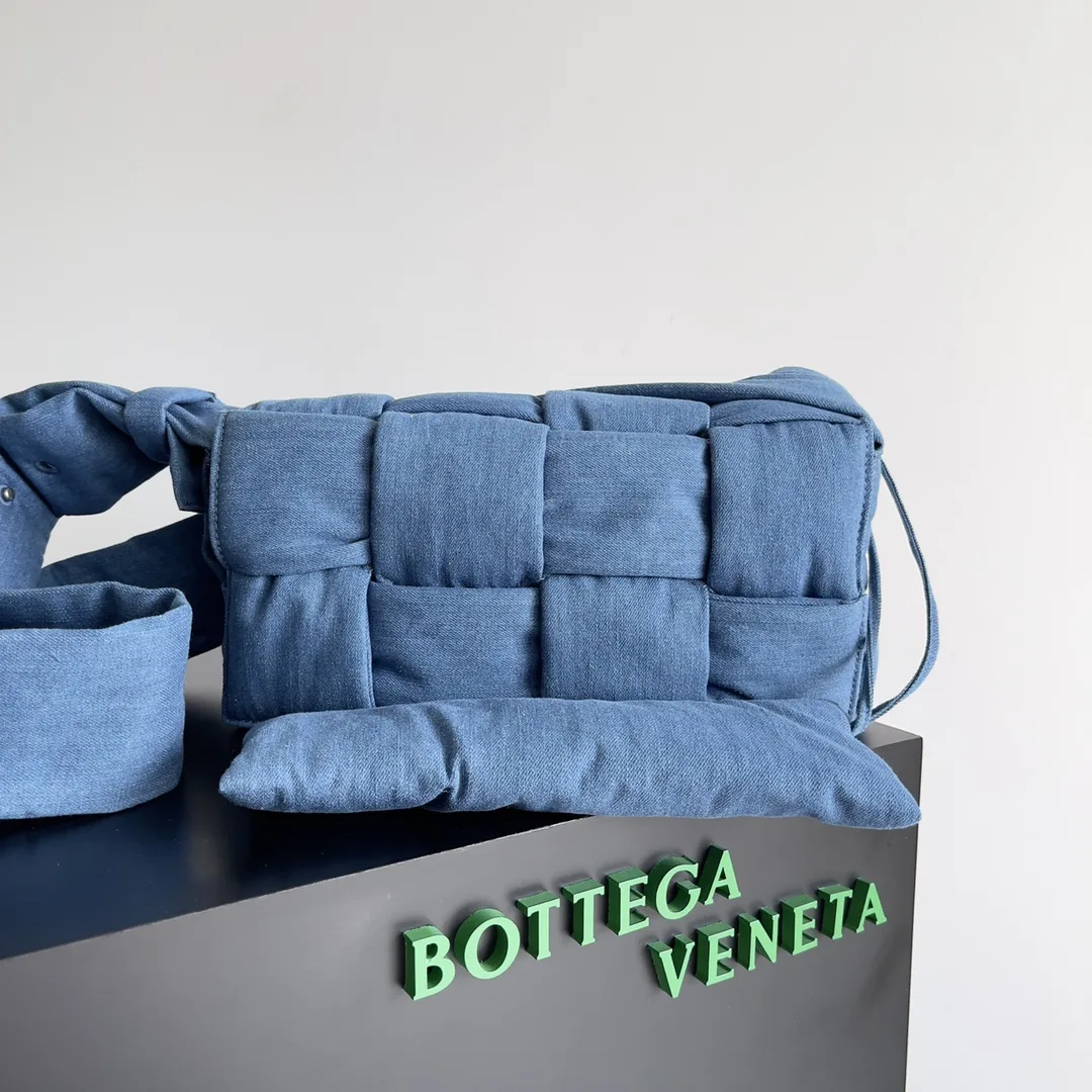Bottega Veneta Cassette Blue Nylon Belt Bag product photo from LabelPicks