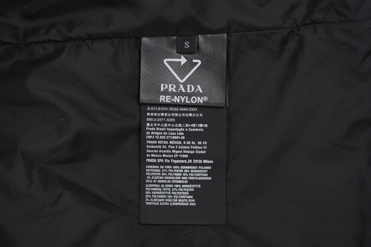 Prada Black Re-Nylon Single-Breasted Shirt Jacket product photo from LabelPicks