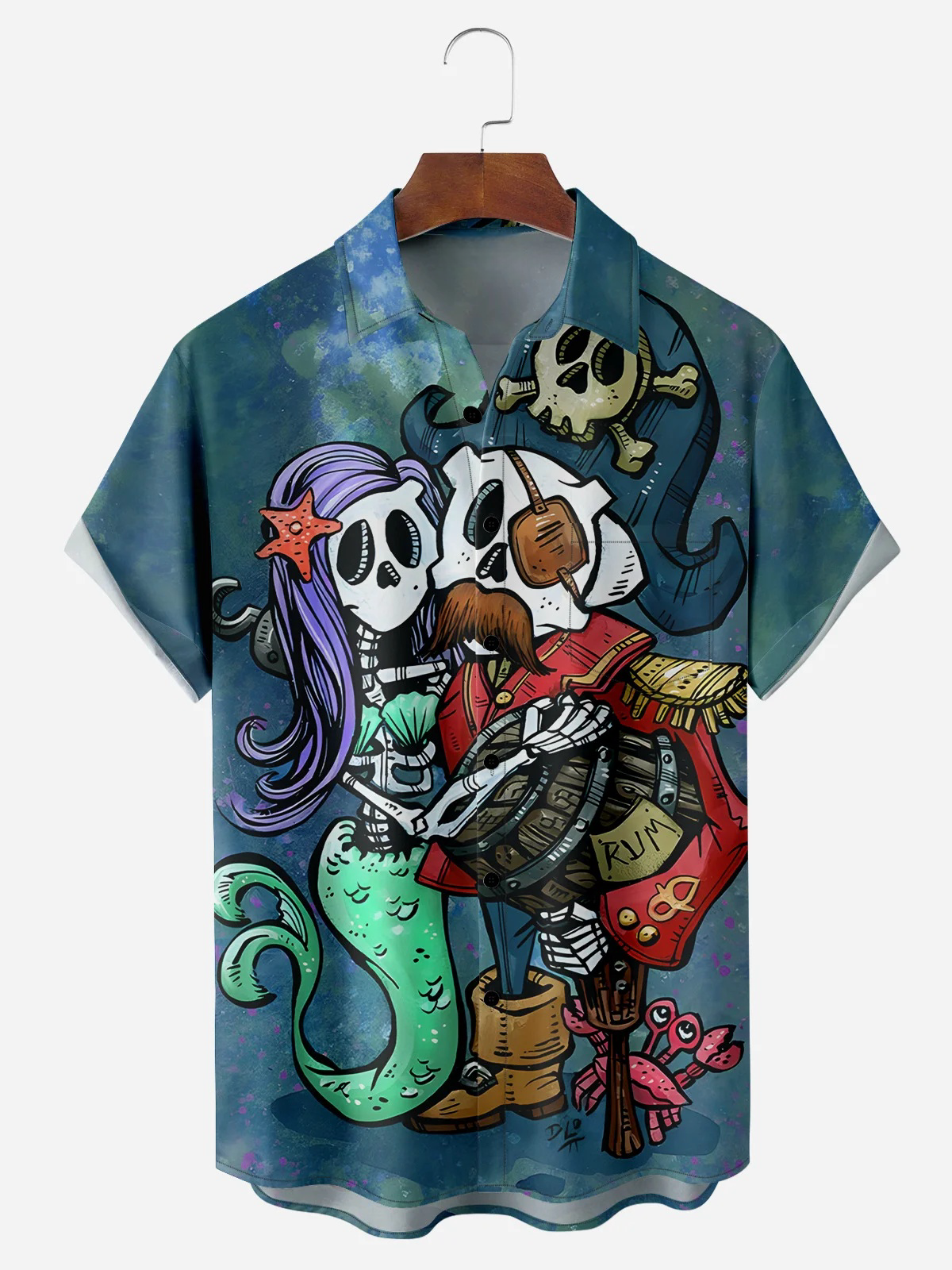 CAPTAIN AND TEAL SHIRT