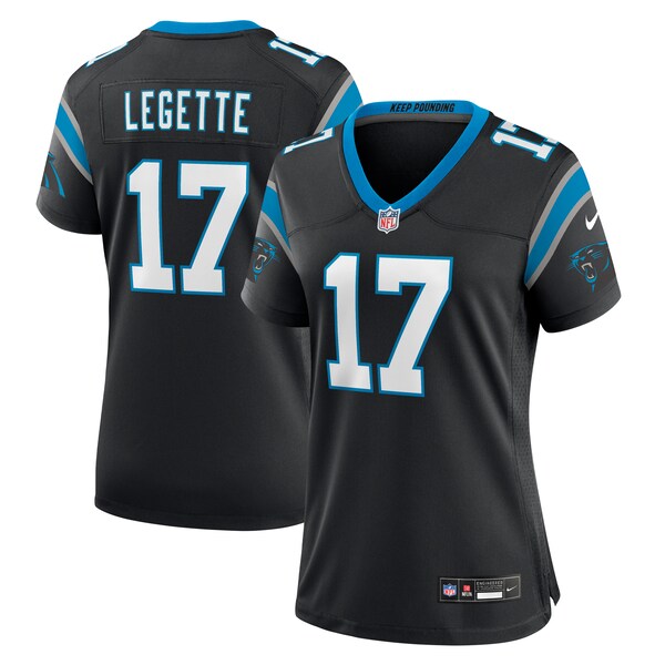Xavier Legette Carolina Panthers Nike Women's Game Jersey -  Black/Blue