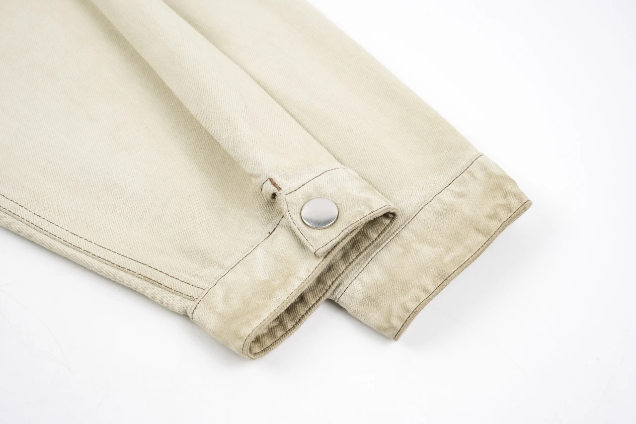 Prada Beige Distressed Dye Shirt Jacket product photo from LabelPicks