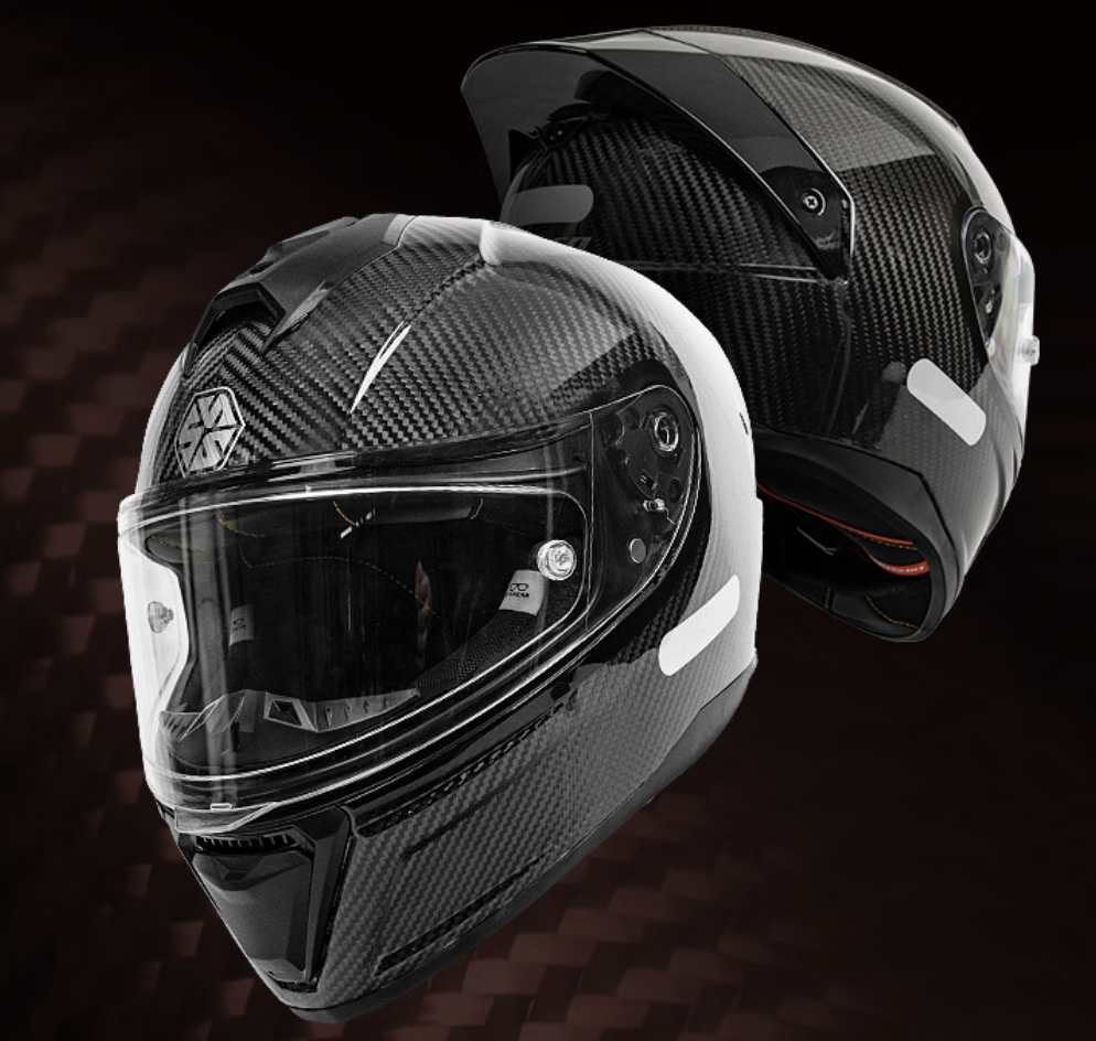 SCOYCO Motorcycle Helmet Full Real Carbon Fiber Lightweight 1.2KG Size M-2XL - GreshamTech