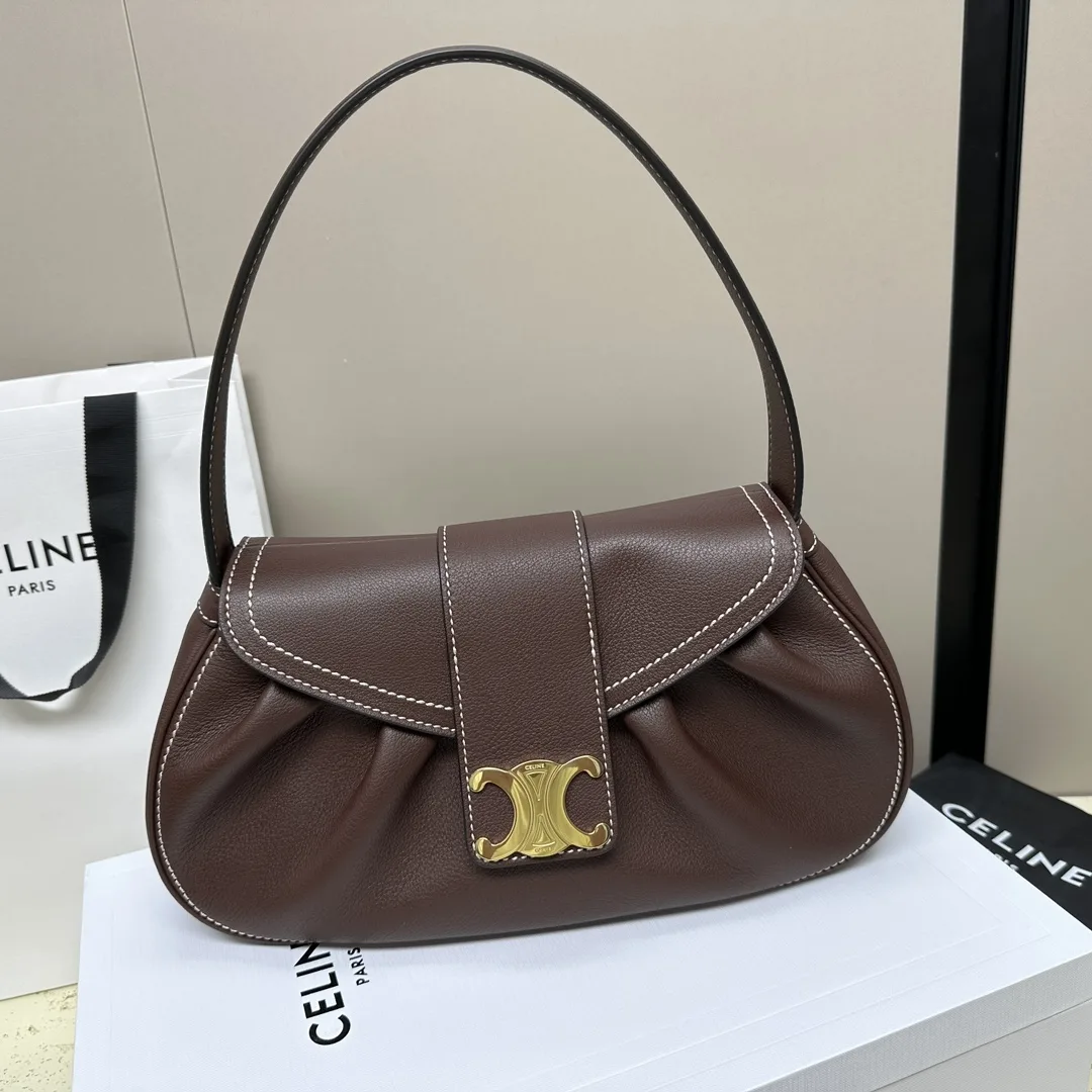 Celine Triomphe Calfskin Shoulder Bag product photo from LabelPicks