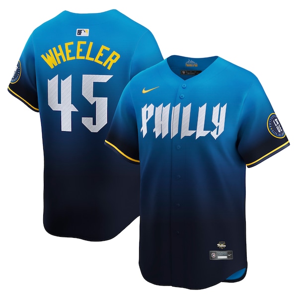 Zack Wheeler Philadelphia Phillies Nike City Connect Limited Jersey - Blue