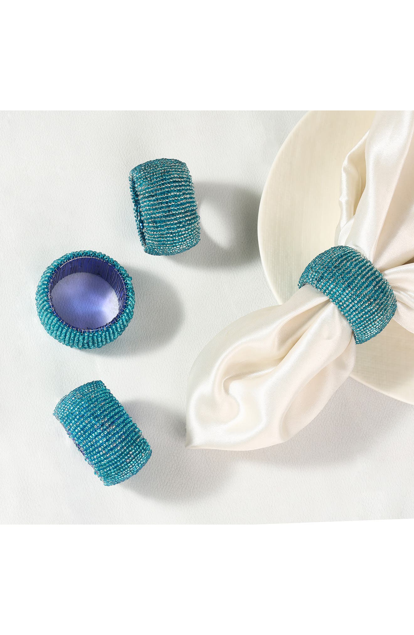 Tiramisu Radiant Rounds Set of 4 Napkin Rings