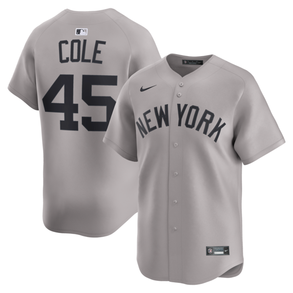 Gerrit Cole New York Yankees Nike Road Limited Player Jersey - Gray/White