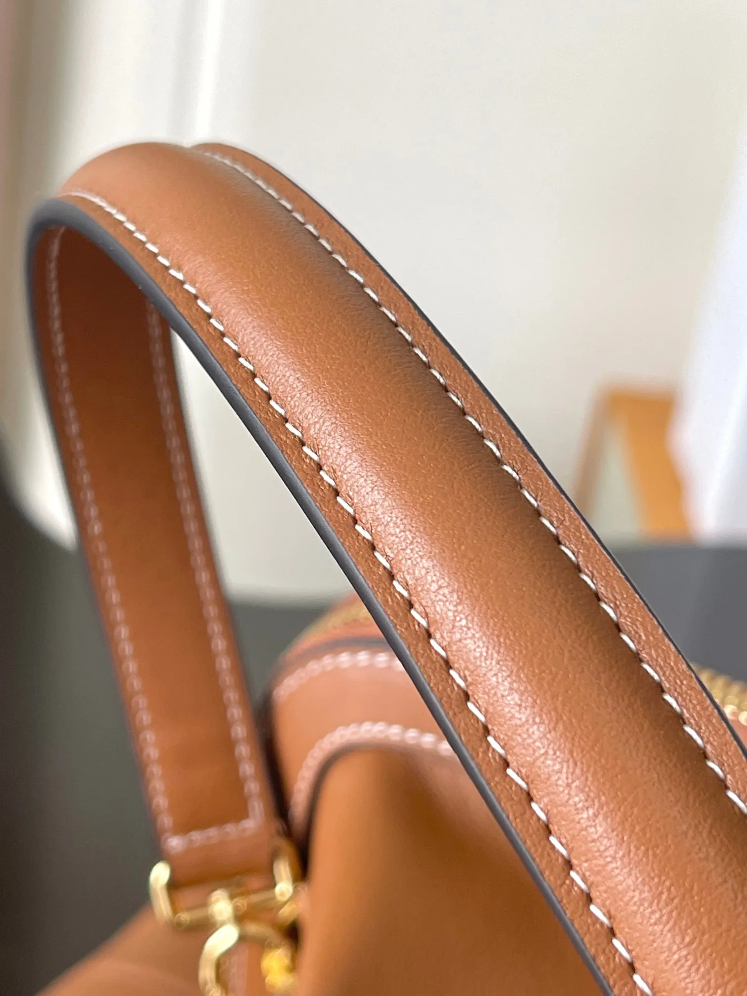 Celine Brown Calfskin Top Handle Bag product photo from LabelPicks