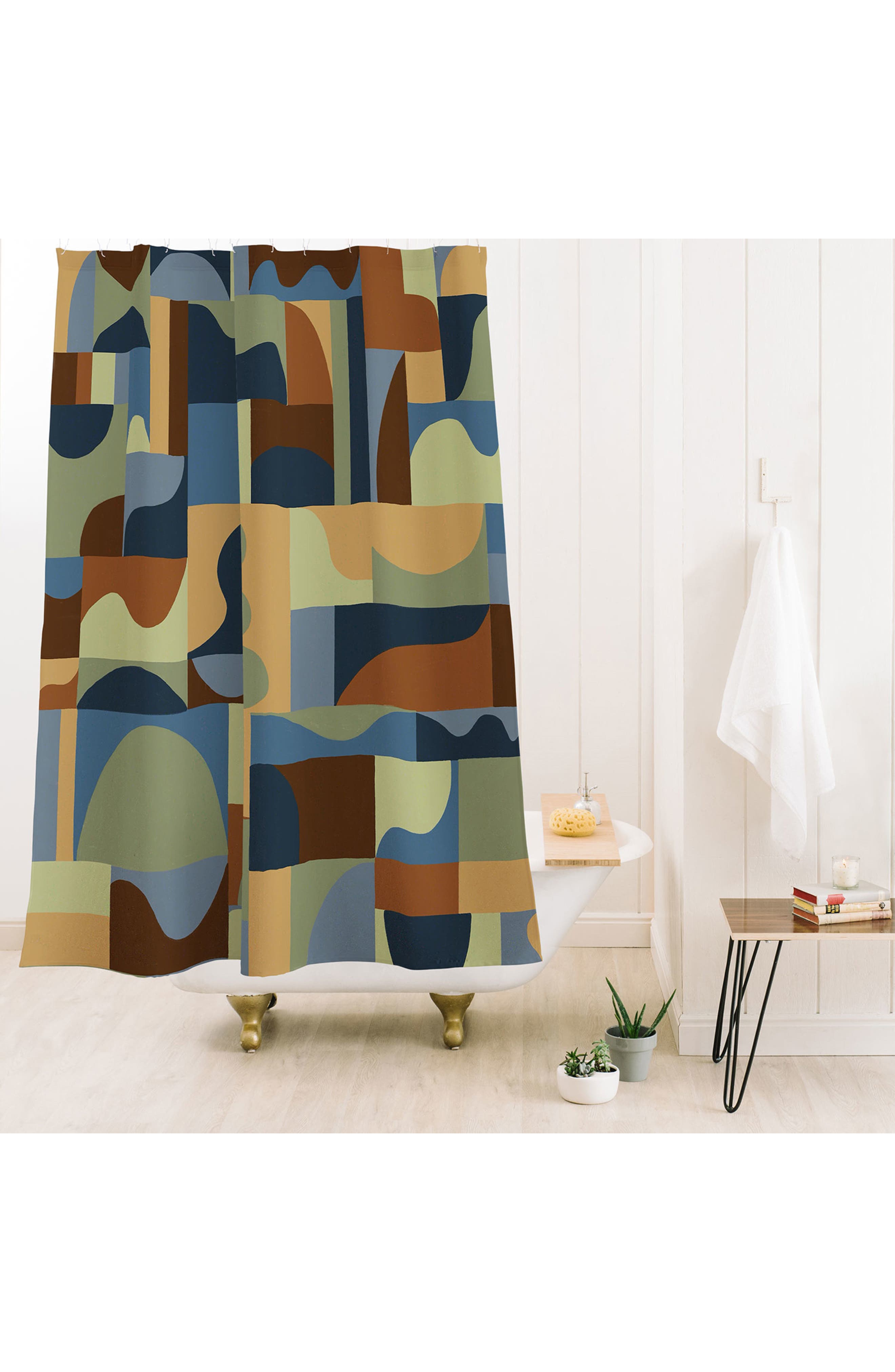 Deny Designs Collage Forest Shower Curtain