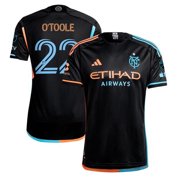Kevin O'Toole New York City FC adidas 2024 24/7 Kit Authentic Player Jersey – Black