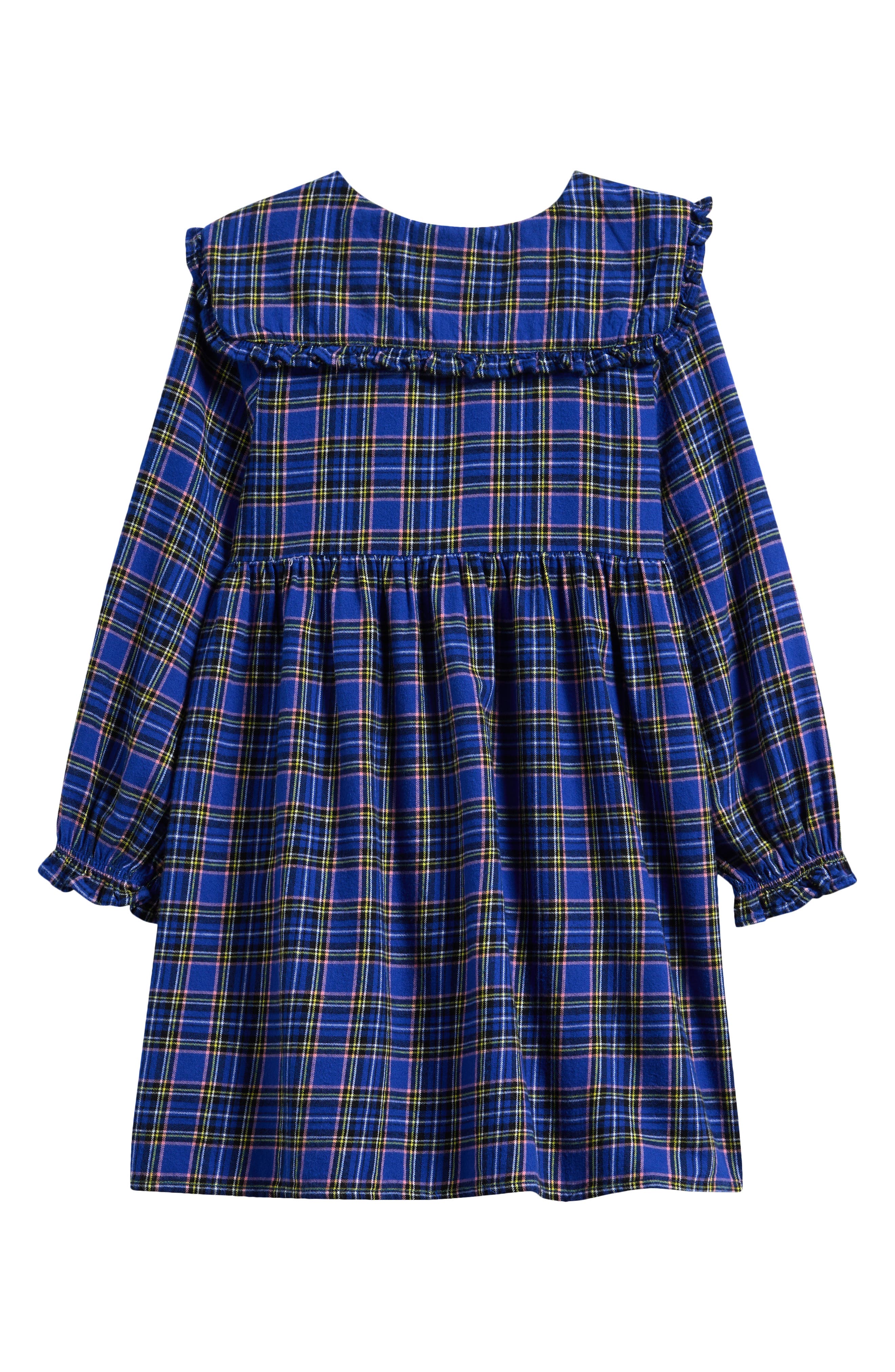 NEXT Kids' Check Collared Cotton Dress