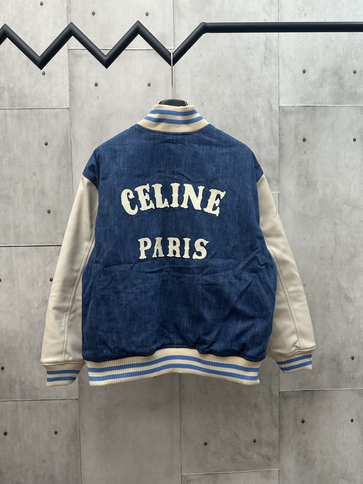0904 Vintage print layers denim jacket