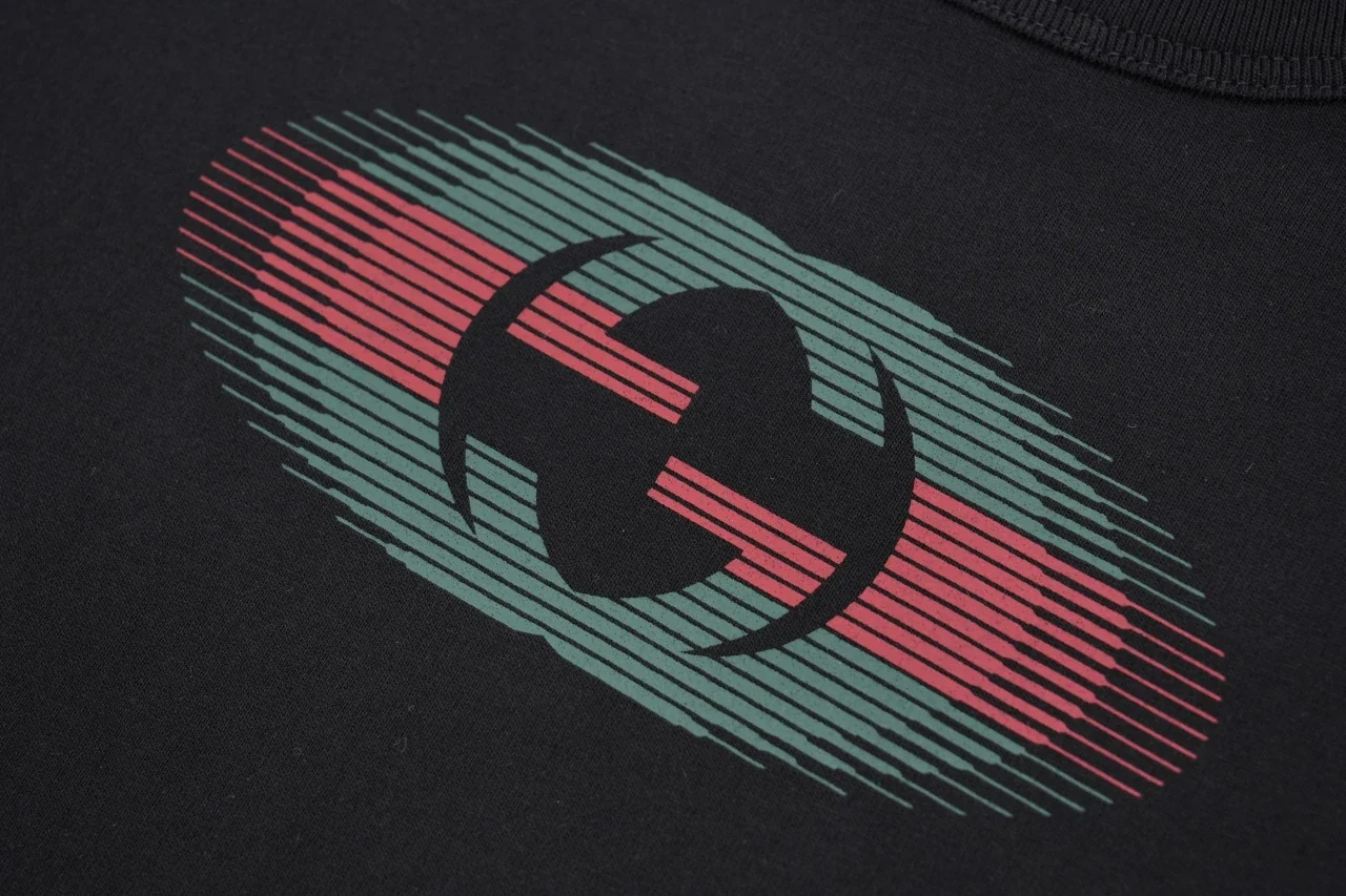GUCCI Black Red Green GG Print T-Shirt product photo from LabelPicks