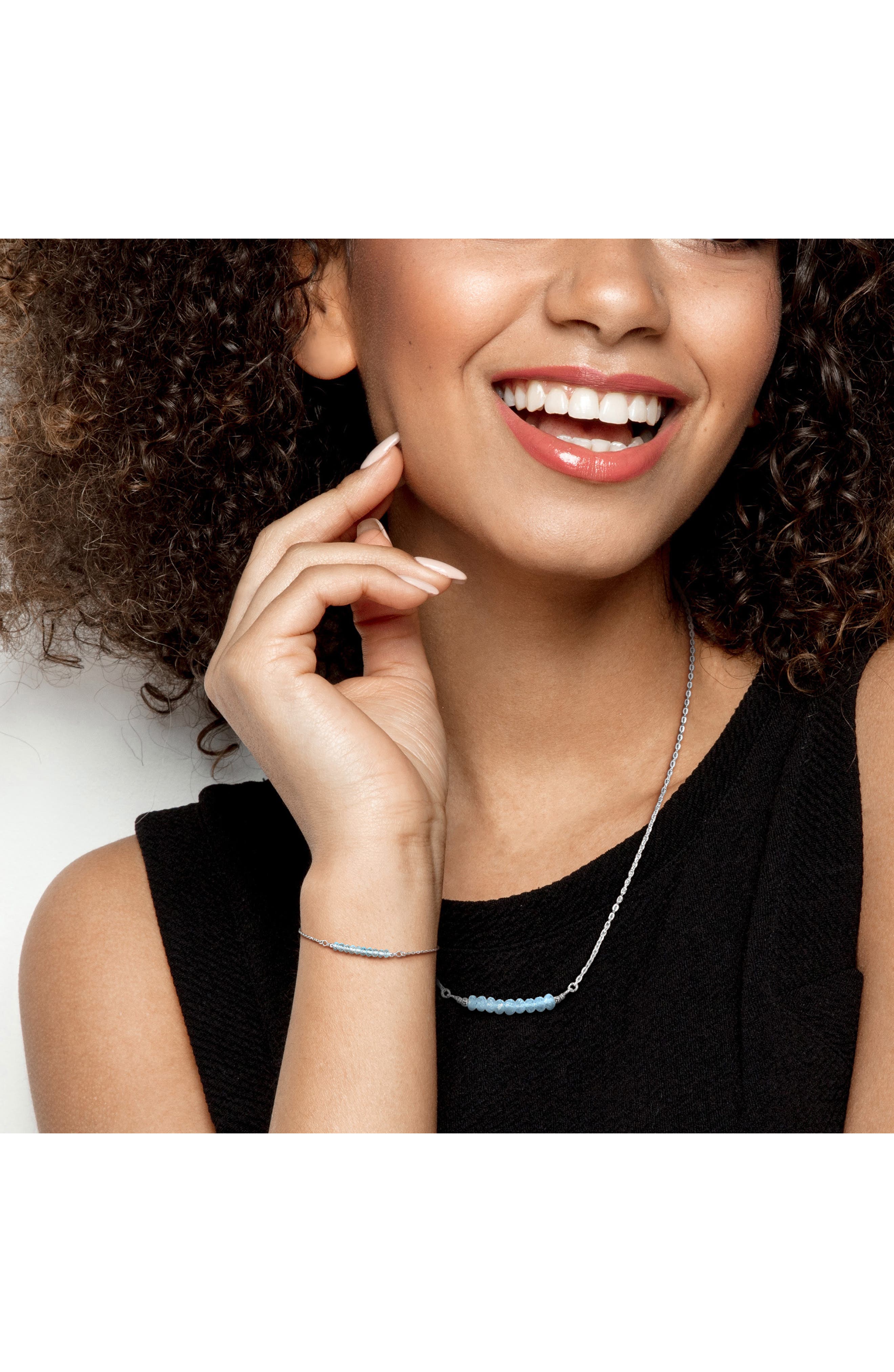 DELMAR Sky Blue Topaz Earrings & Necklace Set