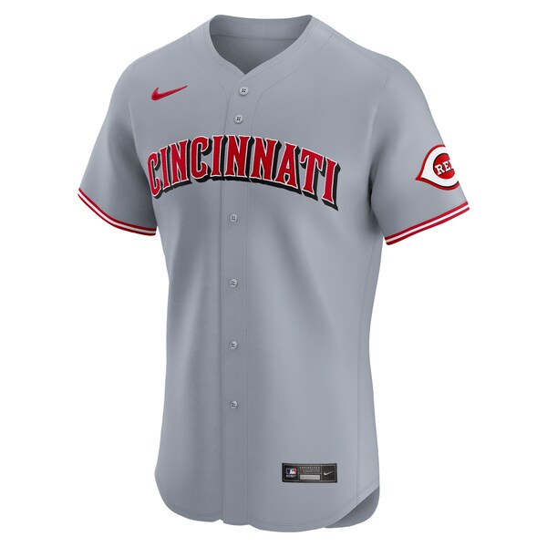 Cincinnati Reds Nike Road 2024 Jackie Robinson Day Elite Jersey - Gray
