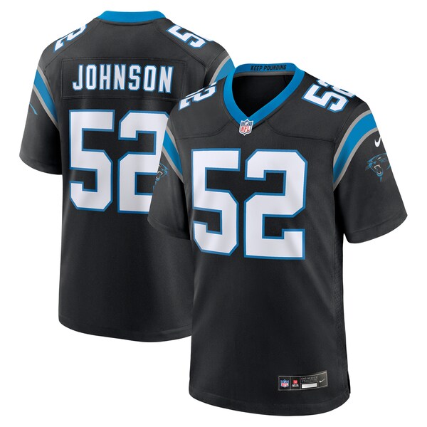 DJ Johnson Carolina Panthers Nike  Game Jersey -  Black