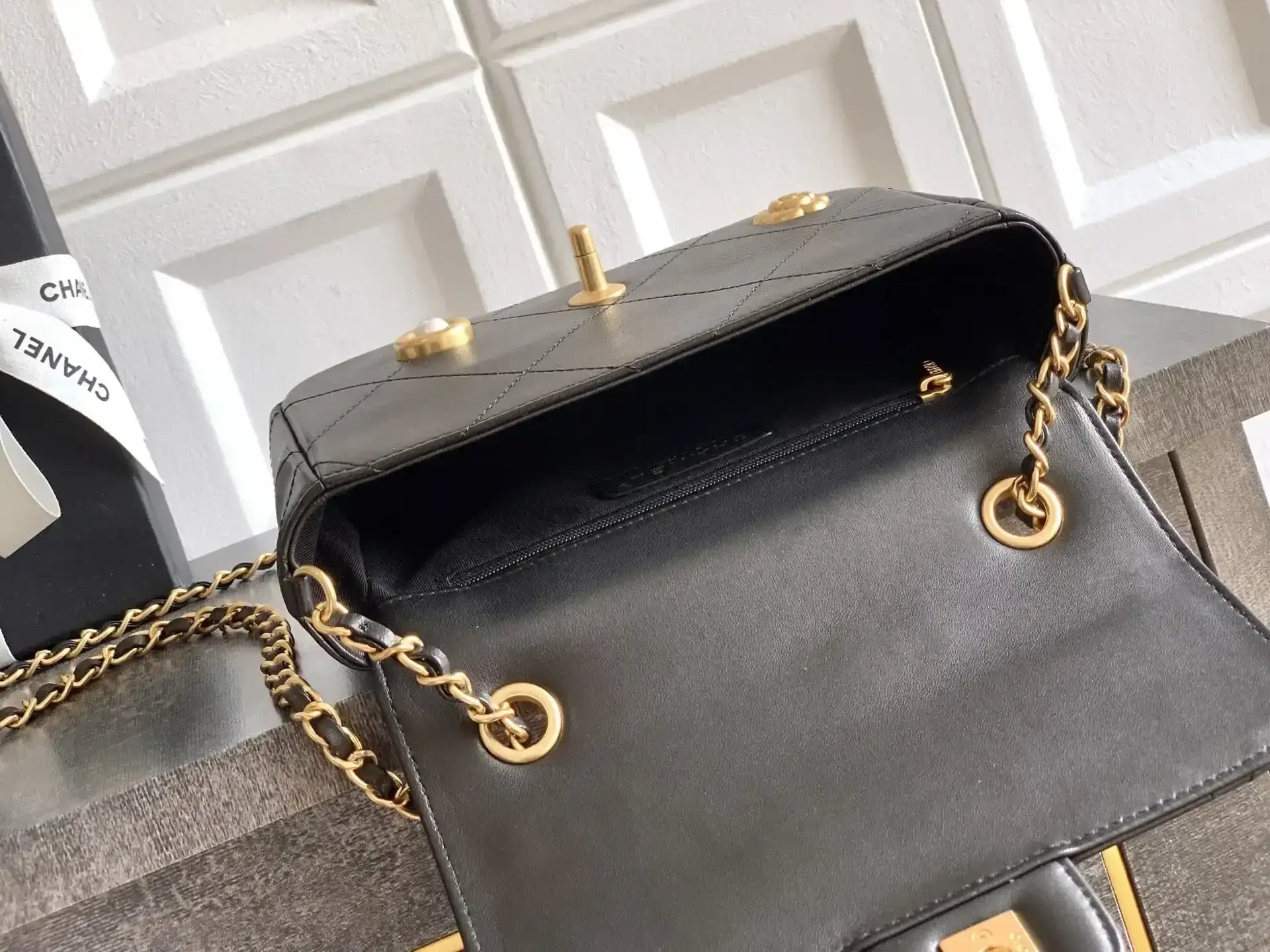 Chanel Classic Flap Black Quilted Leather Crossbody Bag product photo from LabelPicks