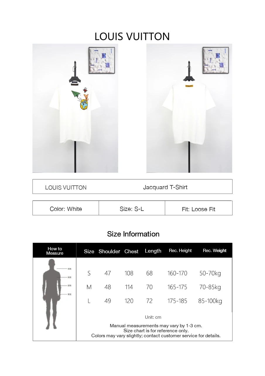 Louis Vuitton White Cartoon Monogram Paper Plane Jacquard T-Shirt product photo from LabelPicks