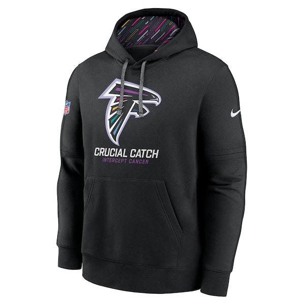 Atlanta Falcons Nike 2024 NFL Crucial Catch Club Pullover Hoodie - Black