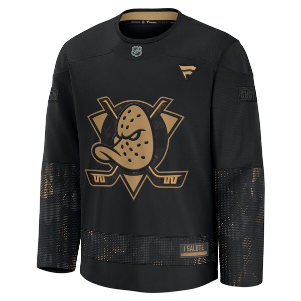 Anaheim Ducks  2024 Military Appreciation Practice Jersey - Black