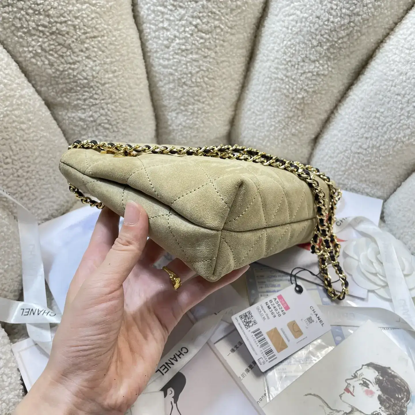 Chanel Gold Lambskin Tote Bag product photo from LabelPicks
