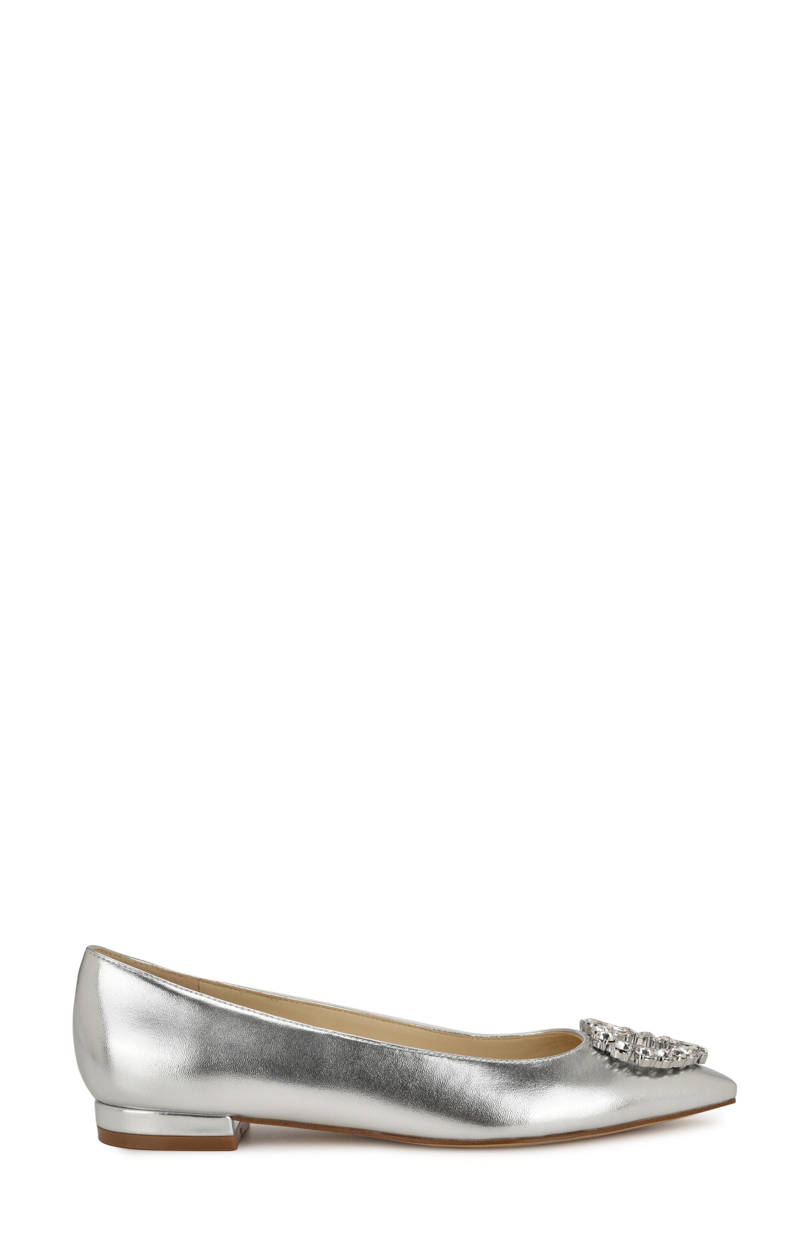 Nine West Hearts Rhinestone Flat
