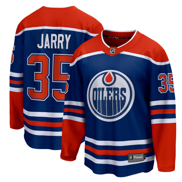 Tristan Jarry Edmonton Oilers  Home Premier Breakaway Player Jersey - Royal