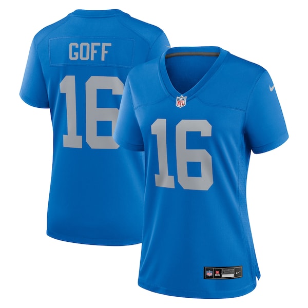 Jared Goff Detroit Lions Nike Women's Alternate Game Jersey - Blue