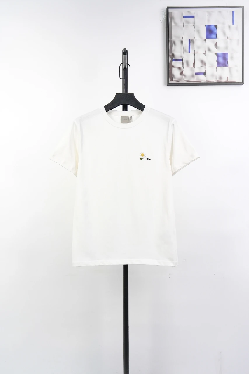 Dior Cream Daisy Embroidered T-Shirt product photo from LabelPicks