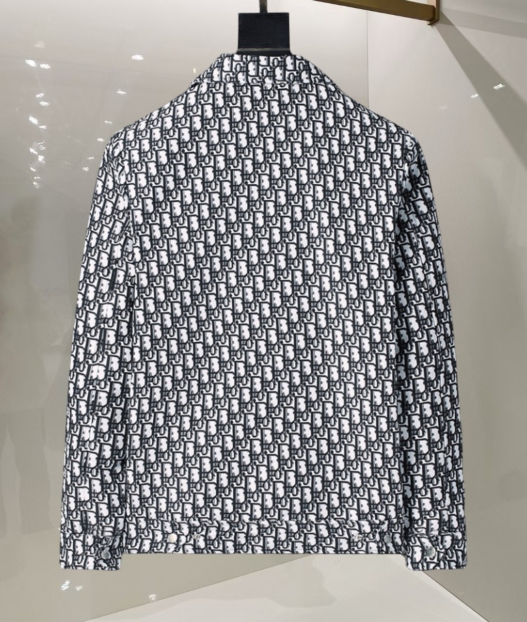 Classic Logo Full Print Long Sleeve Zipper Jacket