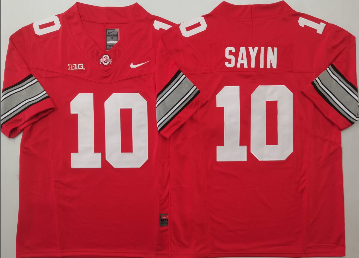 Julian Sayin NCAA Ohio State Buckeyes Nike Vapor Limited Jersey