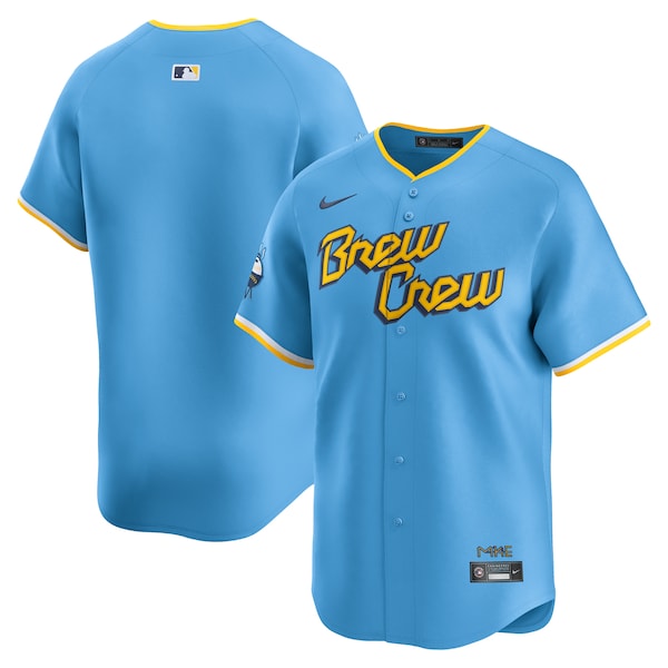 Milwaukee Brewers Nike City Connect Limited Jersey - Light Blue