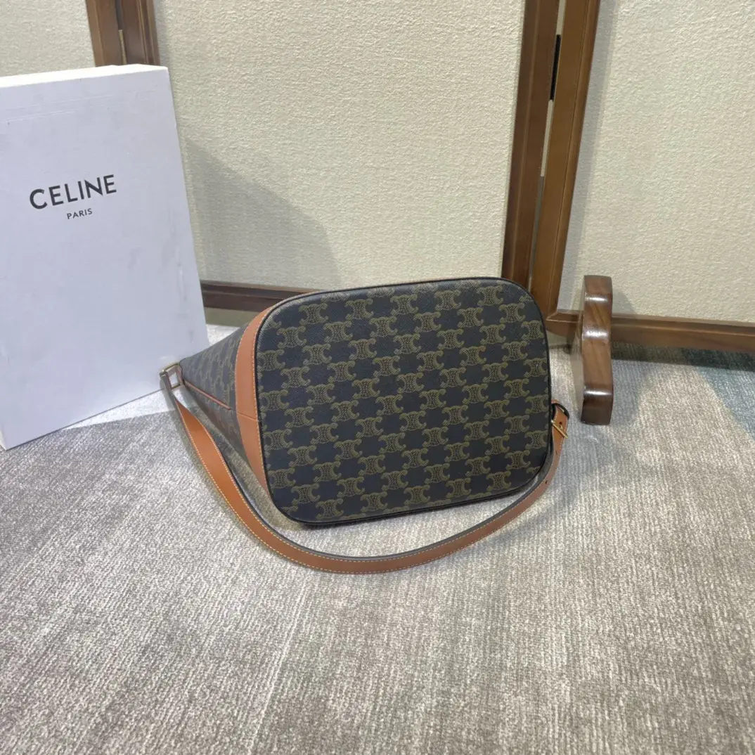 Celine Triomphe Canvas Folco Bucket Bag product photo from LabelPicks