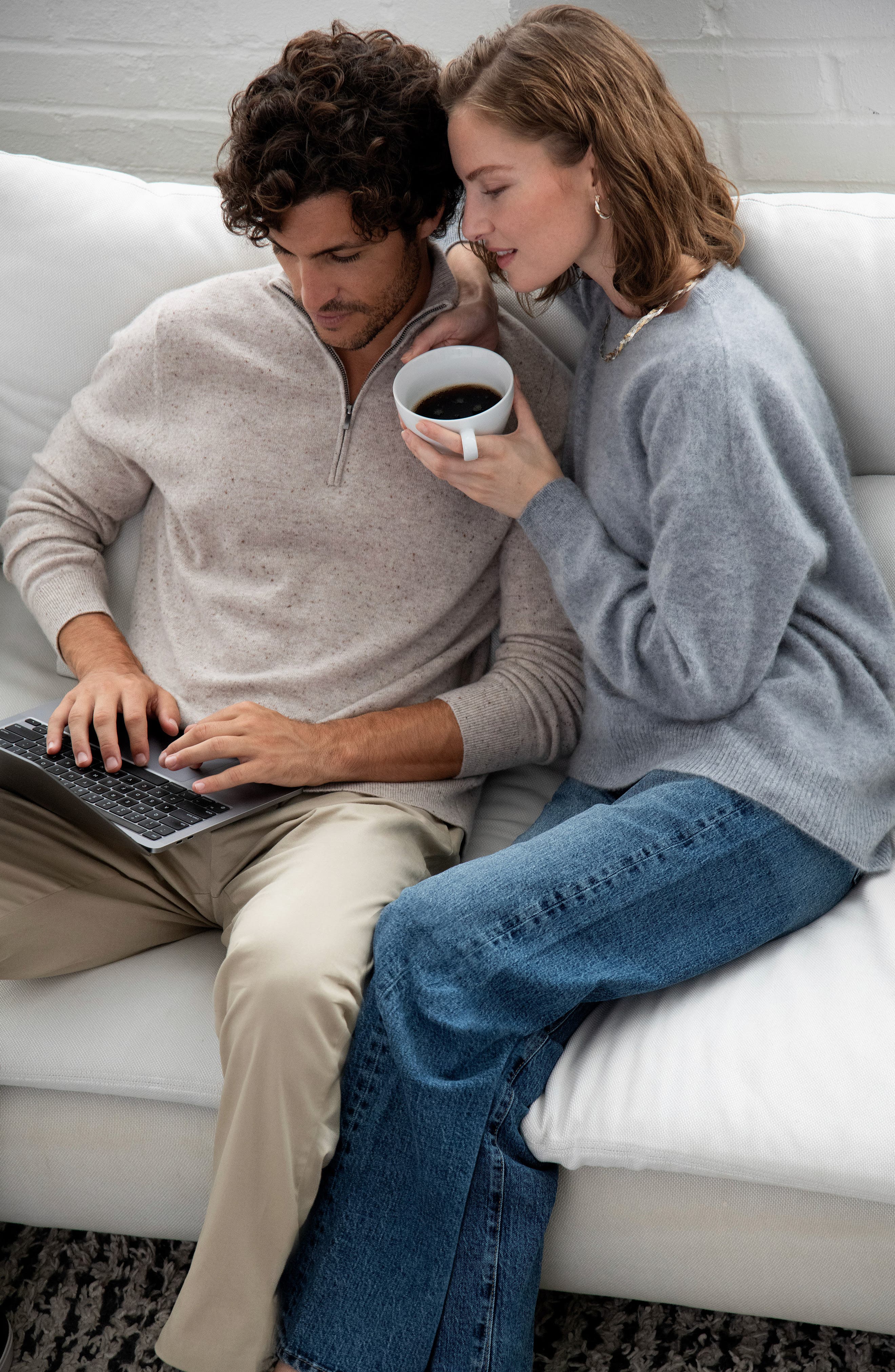 Nordstrom Brushed Cashmere Sweater