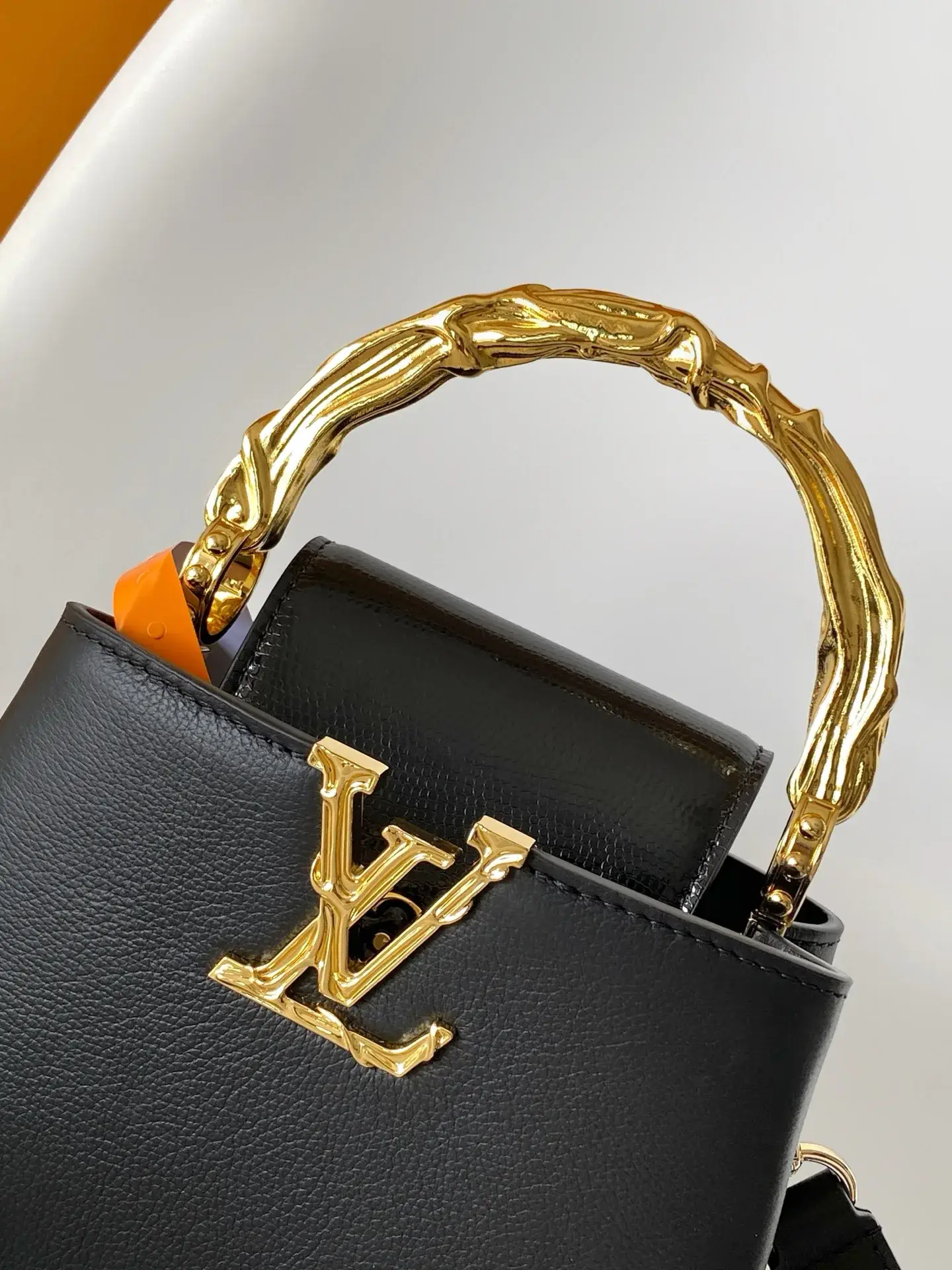 Louis Vuitton Capucines Black Calfskin Top Handle Bag product photo from LabelPicks