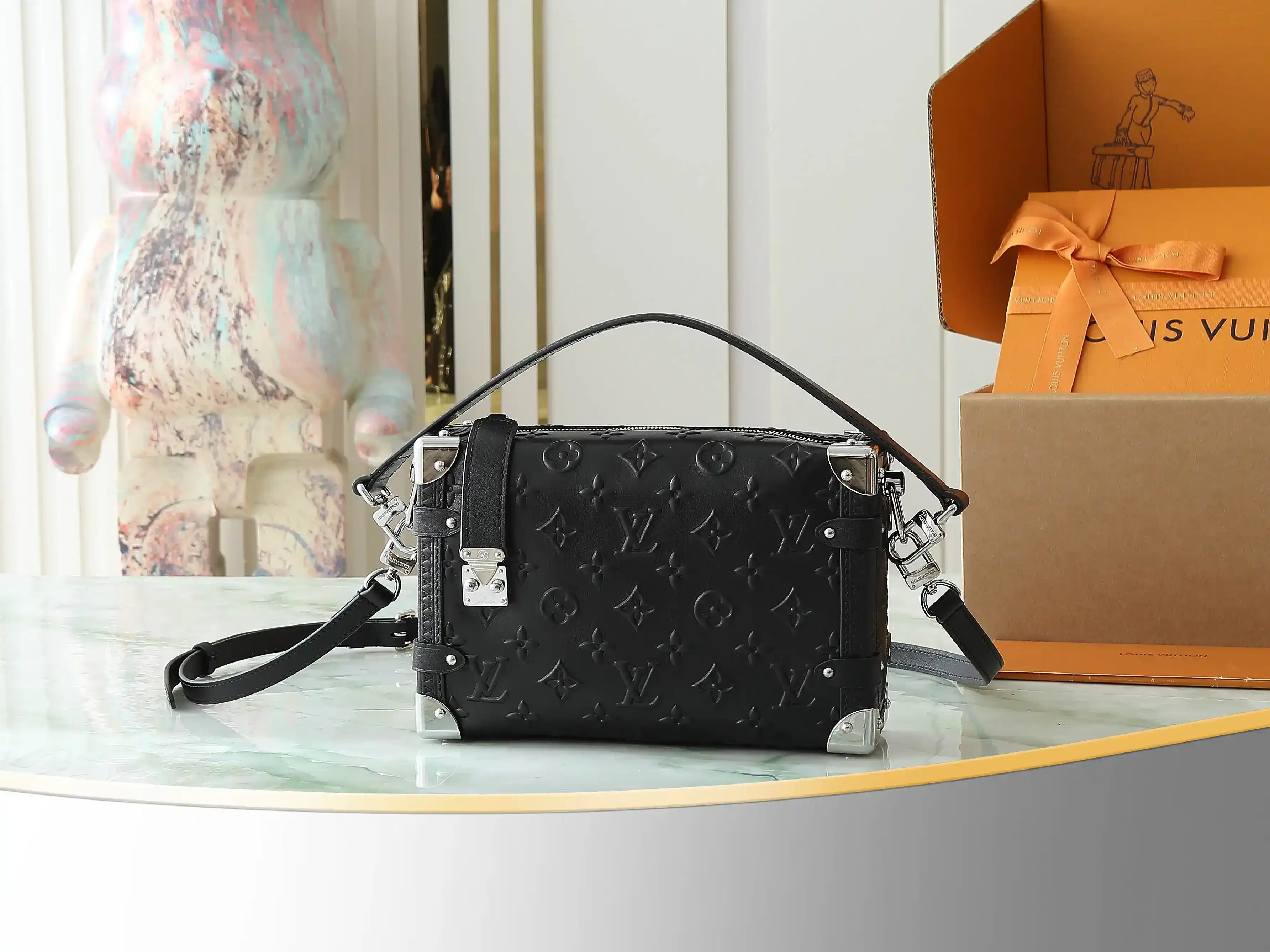 Louis Vuitton Black Calfskin Top Handle Bag product photo from LabelPicks