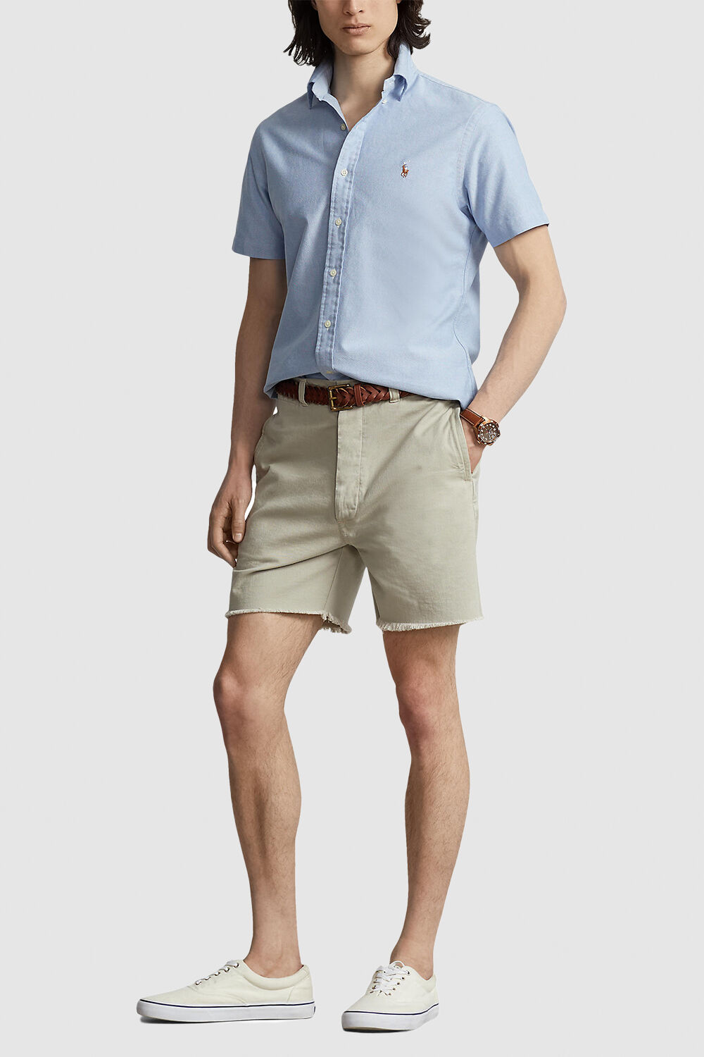 POLO RALPH LAUREN חולצה מכופתרת קצרה