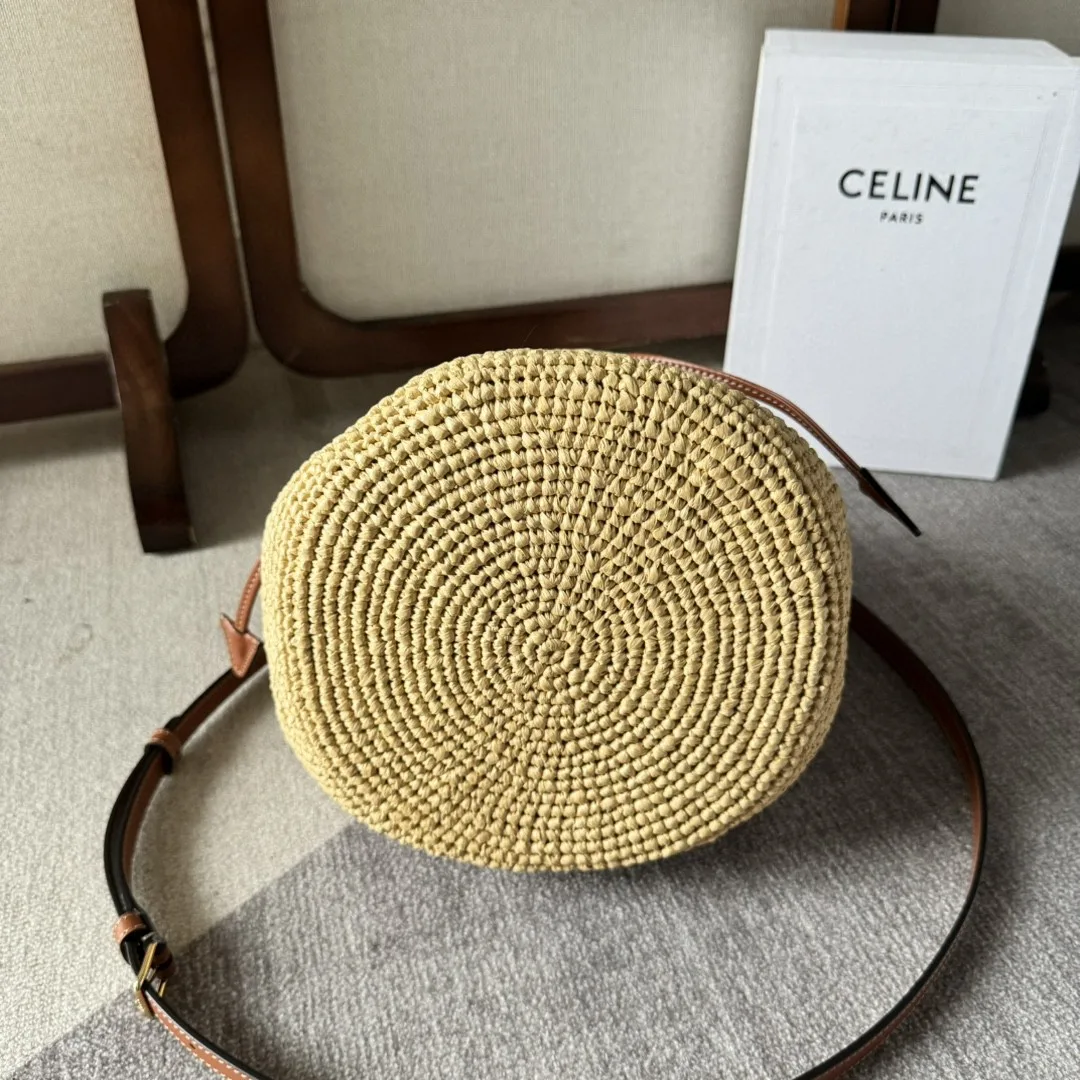 Celine Straw Woven Clara Bucket Bag product photo from LabelPicks